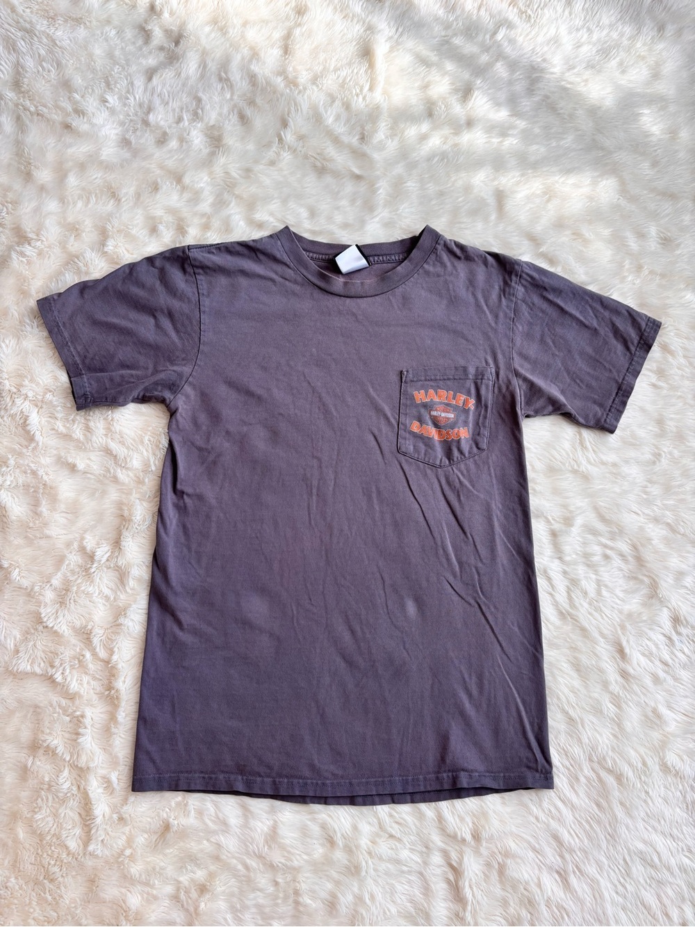 Harley-Davidson Grey Short Sleeve Grand Cayman Islands Graphic Pocket Tee Medium